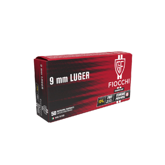 Fiocchi amunicja 9mm LUGER FMJ 124gr